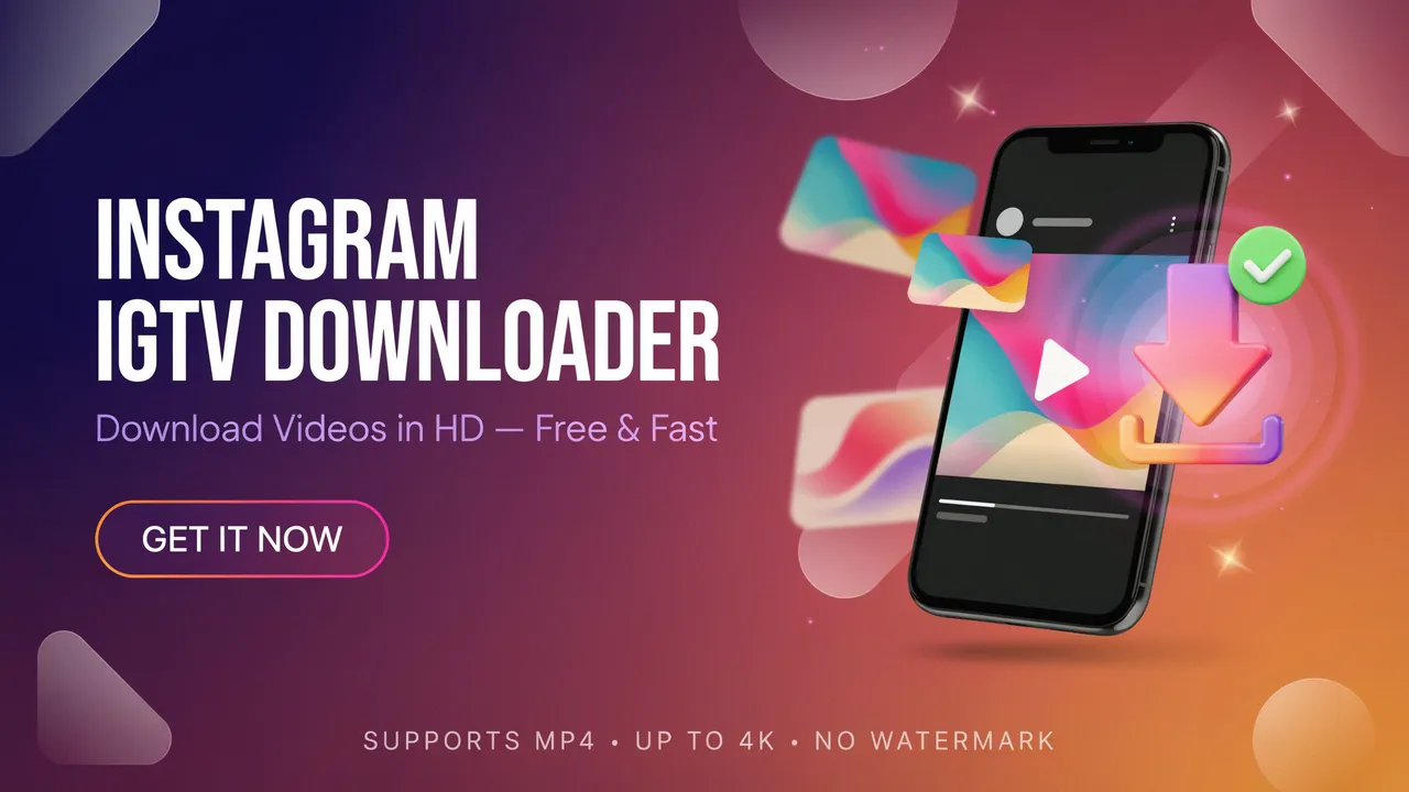 Free Online Video Downloader 2026 | Audio & Image Downloader Instagram IGTV Downloader