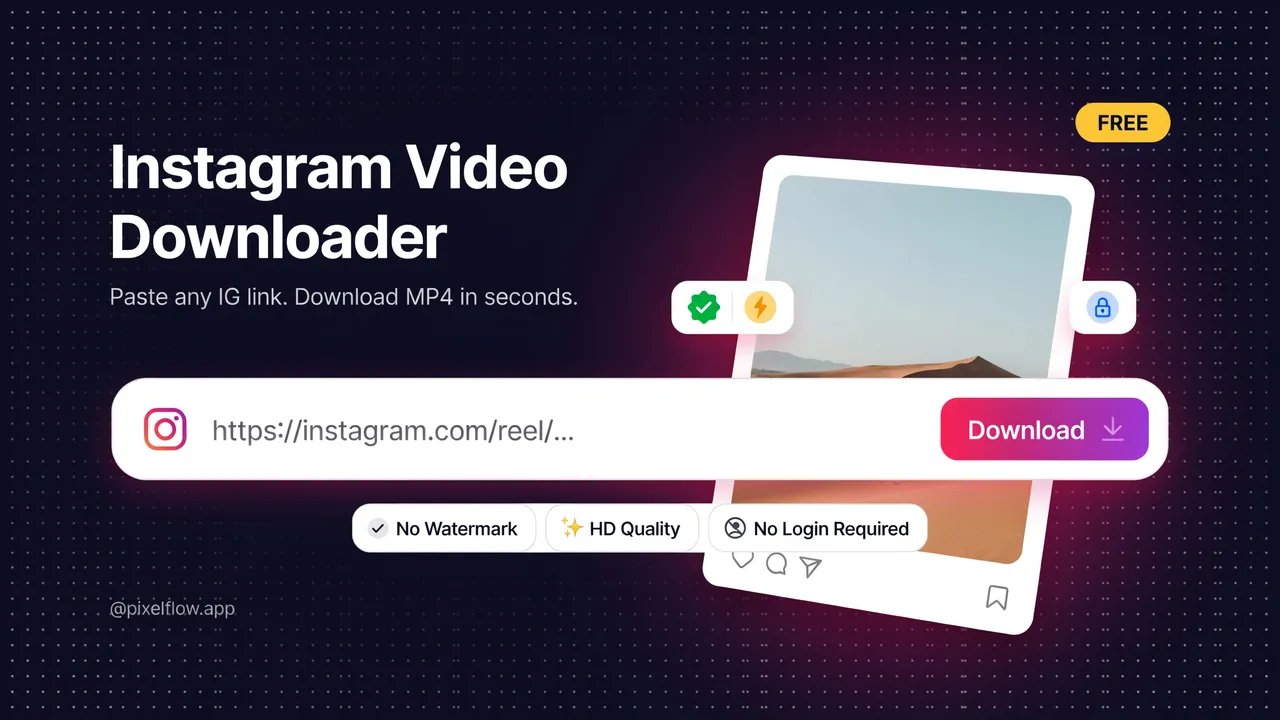 Free Online Video Downloader 2026 | Audio & Image Downloader Instagram Video Downloader